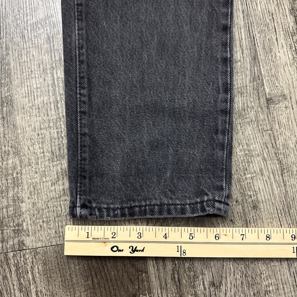 Vintage 90s Levi’s 501 Black Denim Button Fly Jeans Made in USA - Picture 5 of 13